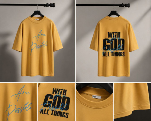 تیشرت With God All Things
